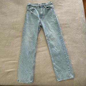 Abercrombie & Fitch Ultra High Rise Ankle Straight Jeans
